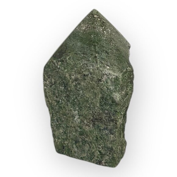 Jade Gemstone Rough Base Polished Generator Point Green Crystal Home Decor (Z) - Picture 11 of 16